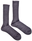 Trouser Socks • Linen Wool Ribbed