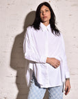 Kyana Button-Down • White Corduroy