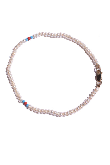 Seed Pearl & Gem Stone Bracelets