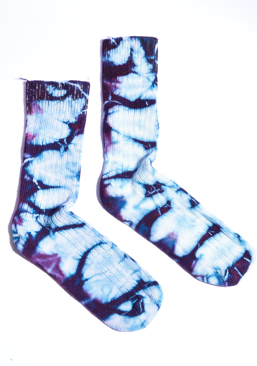 Men's Crew Socks • Hand Tie-Dyed Mid Weight Organic Cotton