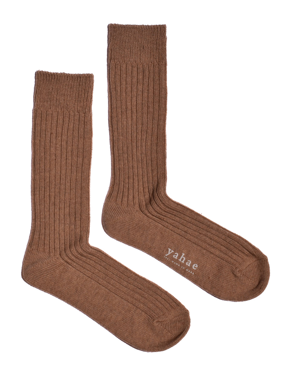 Trouser Socks • Organic Cotton Blended Yak Ribbed