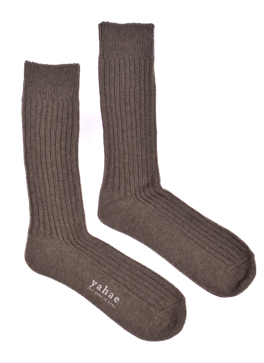 Trouser Socks • Organic Cotton Blended Yak Ribbed