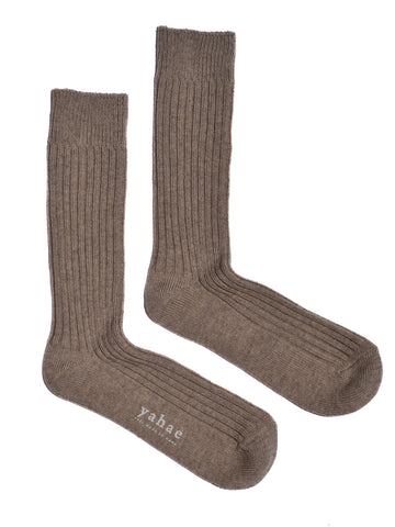 Trouser Socks • Organic Cotton Blended Yak Ribbed