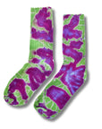 Women's Crew Socks • Hand Tie-Dye Mid Weight Organic Cotton