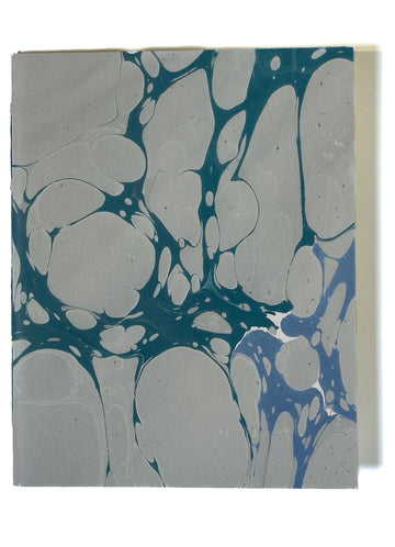 Marbled Hand-bound Notebook • Unlined