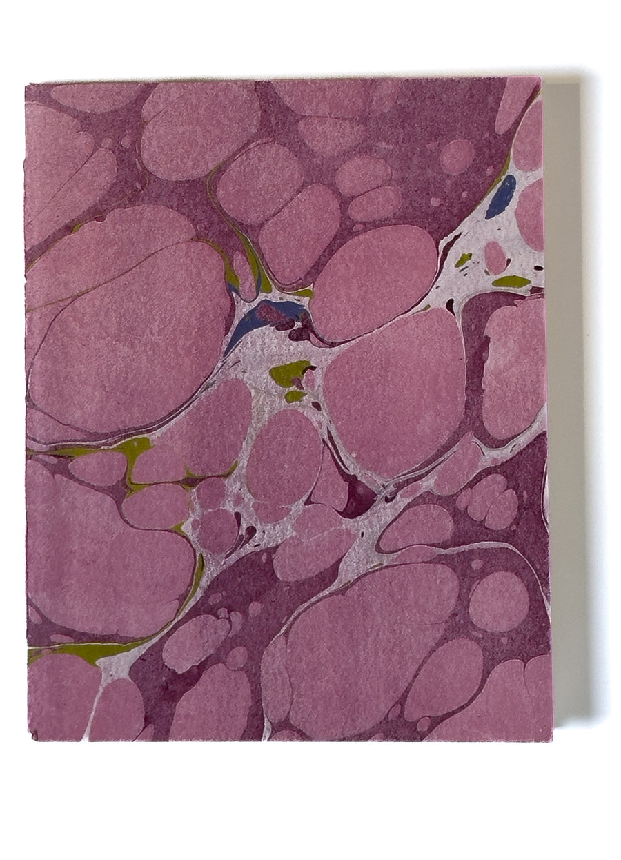 Marbled Hand-bound Notebook • Unlined