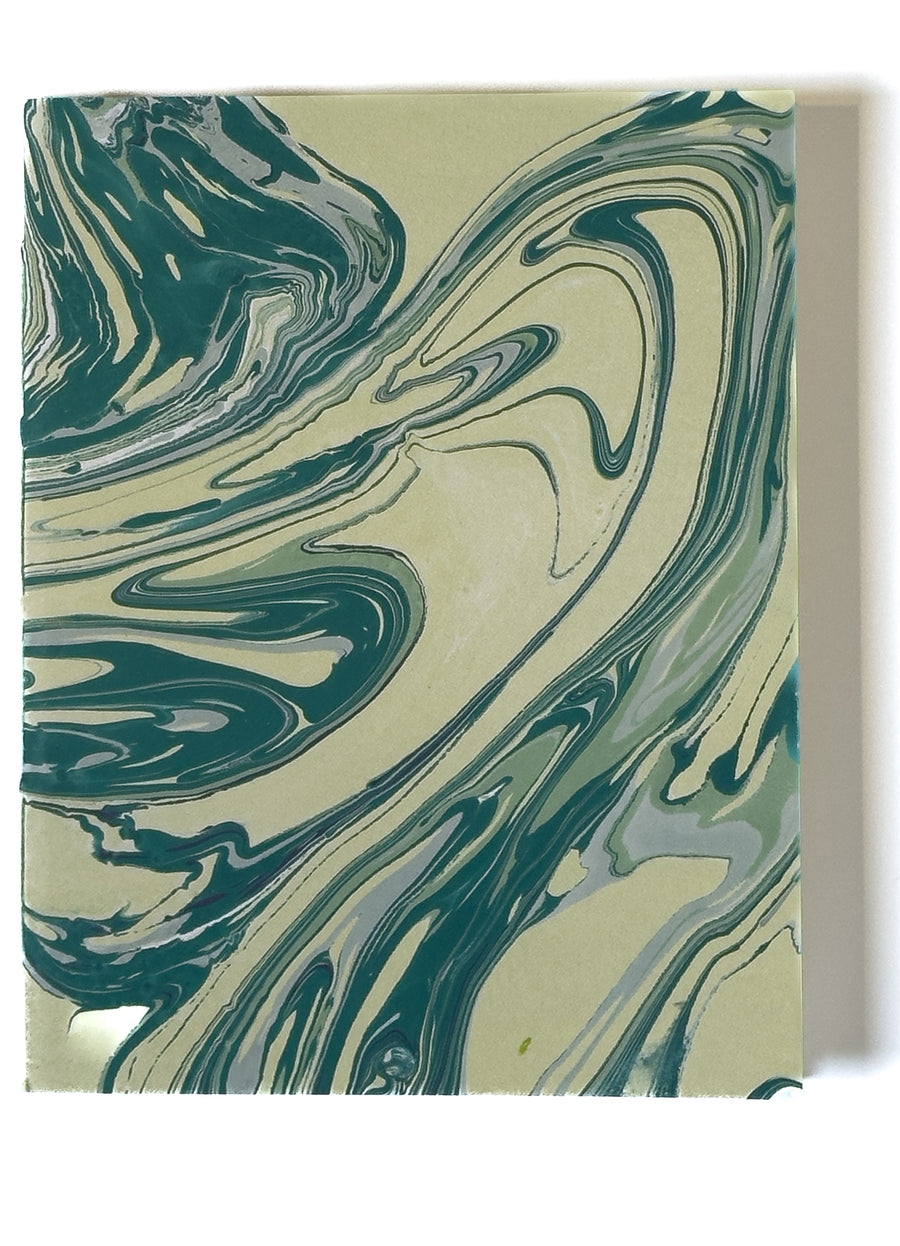 Marbled Hand-bound Notebook • Unlined