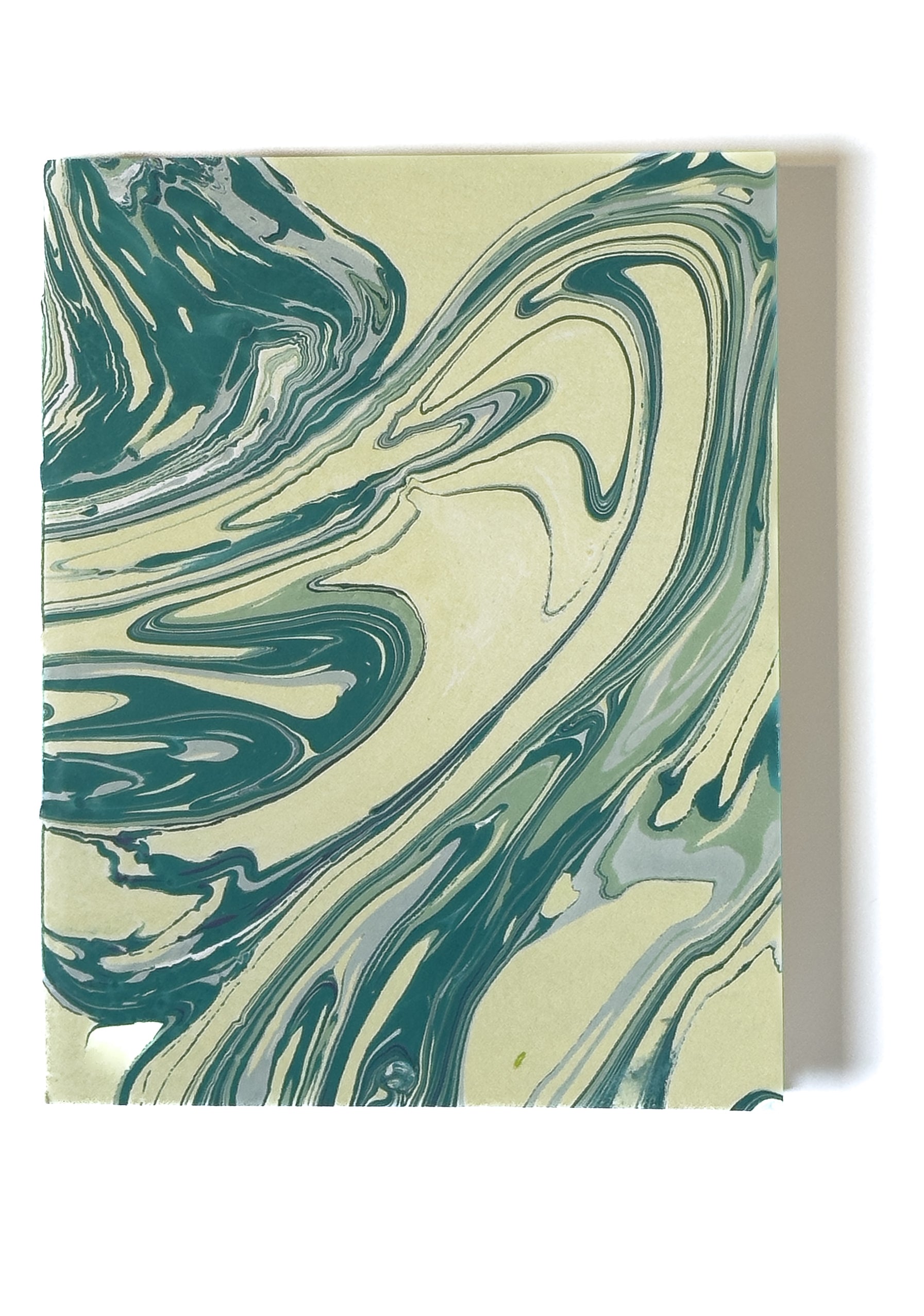 Marbled Hand-bound Notebook • Unlined