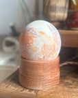 Marbled Ostrich Egg Lamp