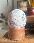 Marbled Ostrich Egg Lamp