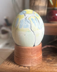 Marbled Ostrich Egg Lamp