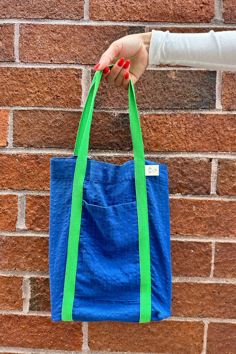 Seersucker Tote Bag