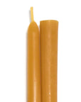 Natural Beeswax Taper Candles • hand dipped