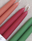 Natural Beeswax Taper Candles • hand dipped